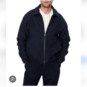 Banana Republic Deep Blue Zip-Up Sweatshirt